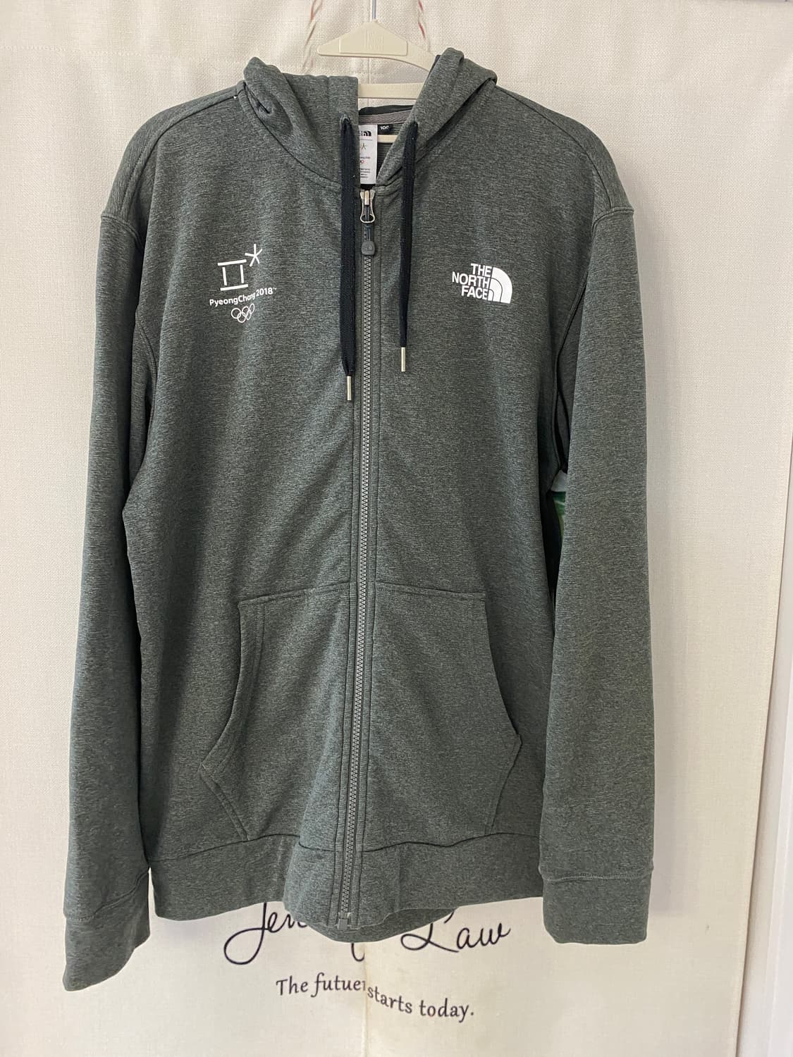100)노스페이스 평창동계올림픽 회색 후드집업 상품이미지1