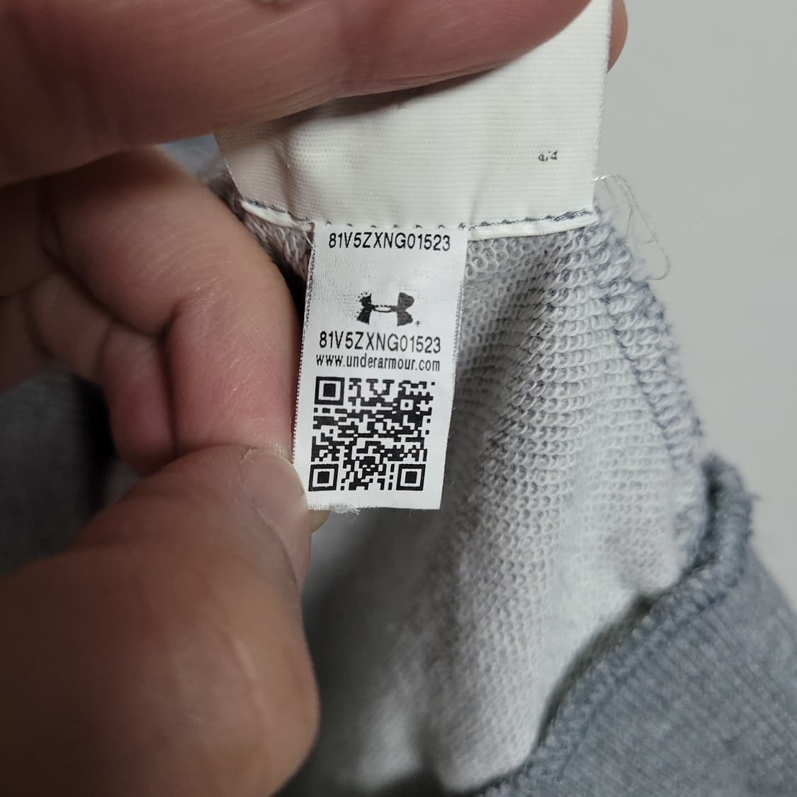 (L) 언더아머 맨투맨 그레이 긴팔 티셔츠 롱 슬리브 상품이미지4