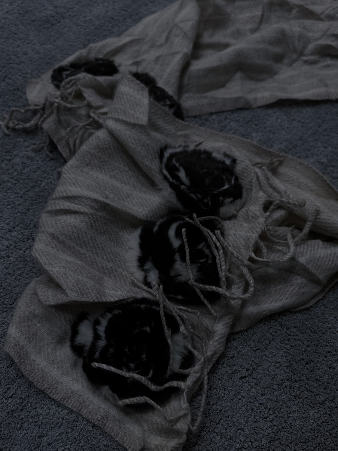 Vintage V-kei,punk mood "roses" muffler 상품이미지3