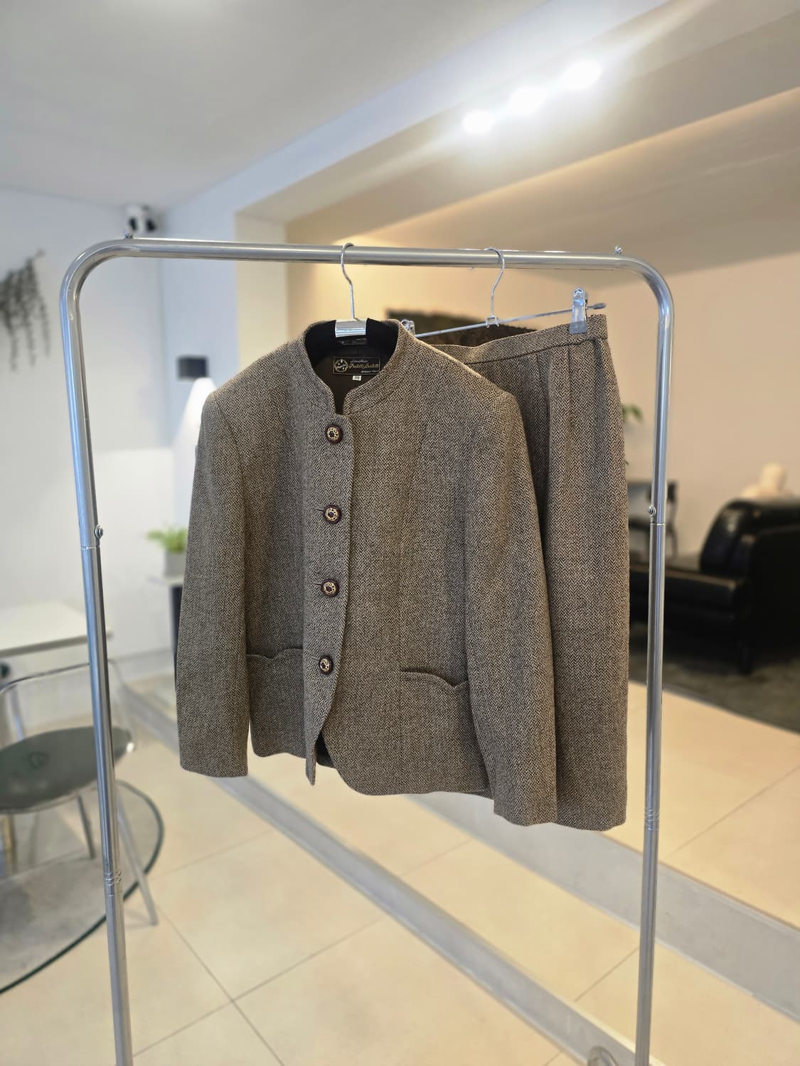 헤링본 패턴 셋업 상품이미지1