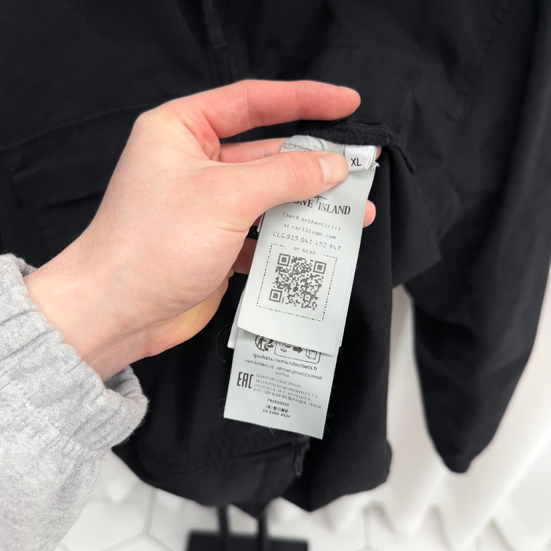 [XL] 스톤아일랜드 오버셔츠 자켓 블랙 상품이미지5