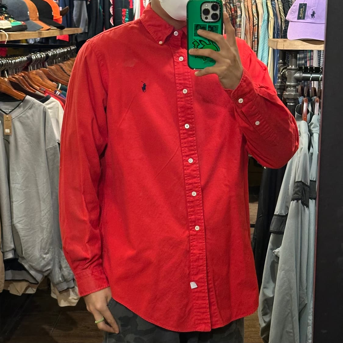 [HI] 폴로 랄프로렌 셔츠 레드 상품이미지4