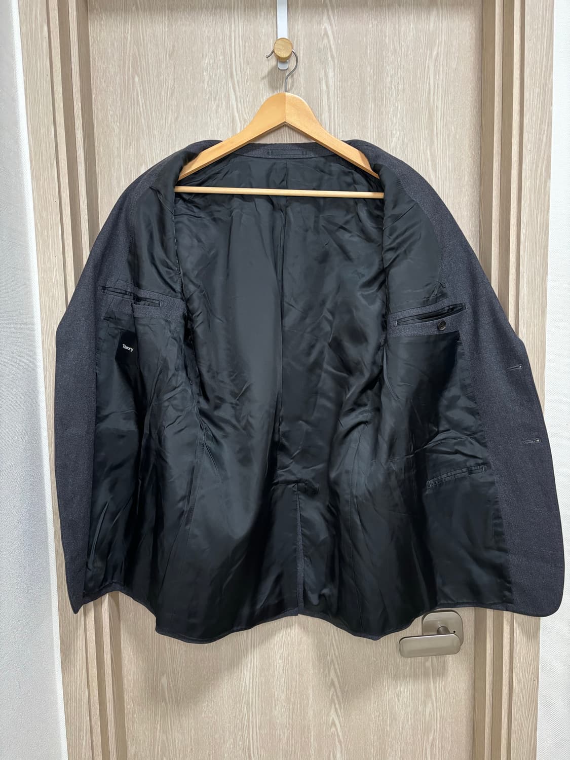 띠어리 챔버스 블레이저 자켓42R(105)/진그레이 상품이미지4