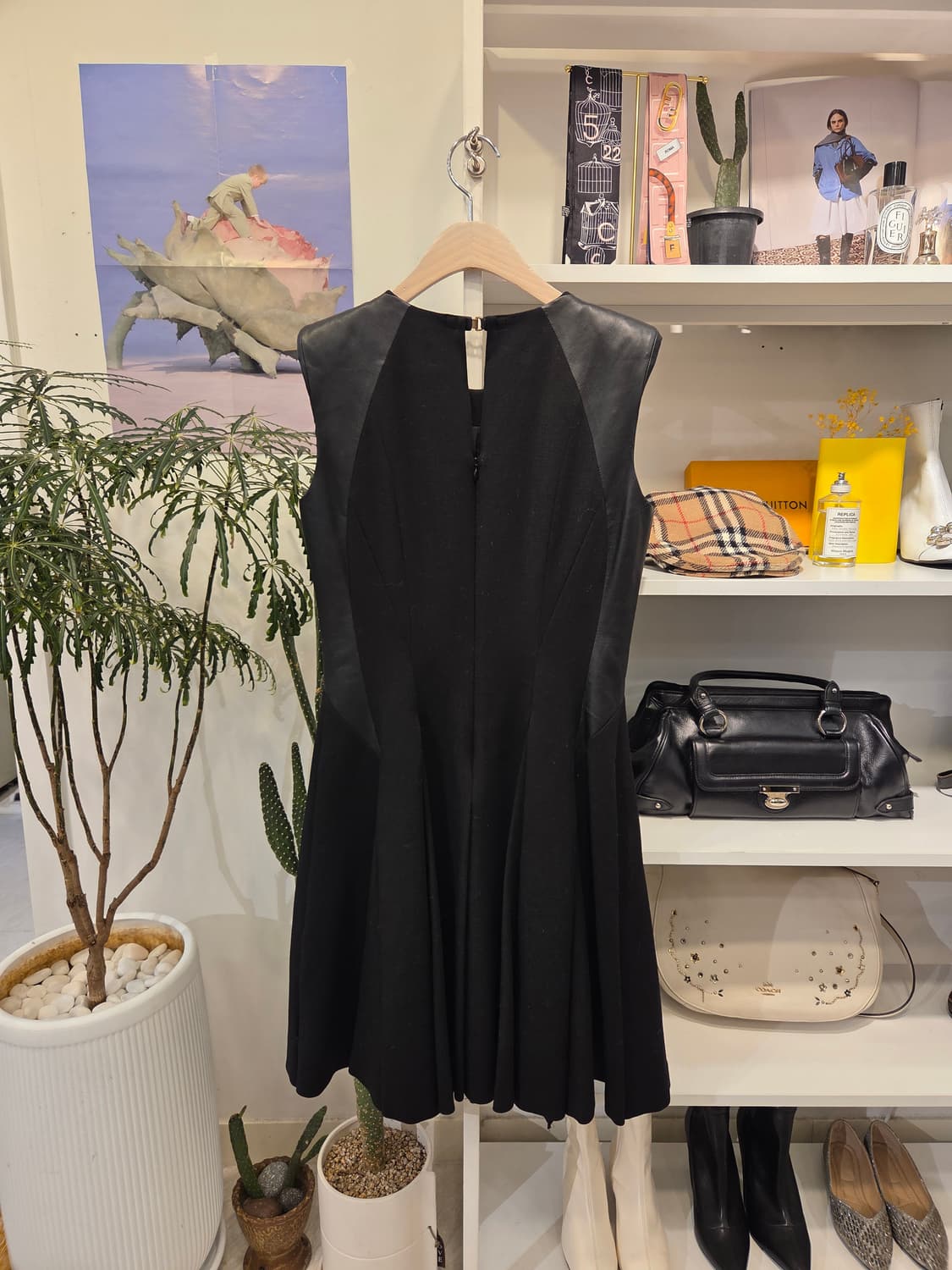 마인 양가죽 트리밍 울 원피스 상품이미지6