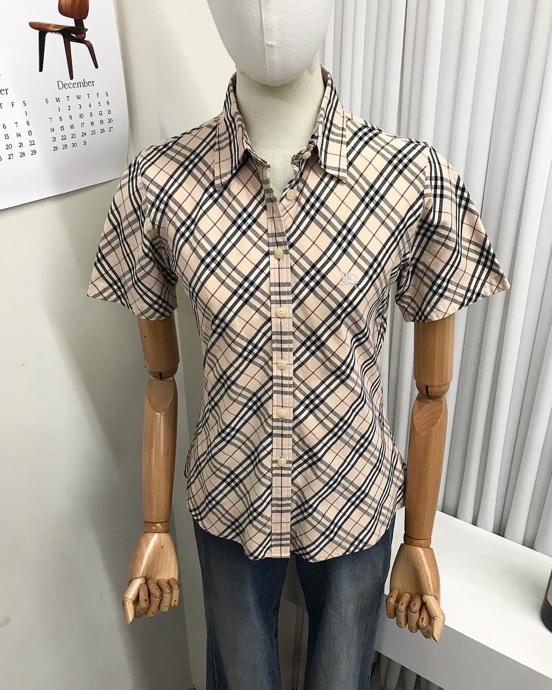 버버리 로고 노바체크 반팔 셔츠 상품이미지8