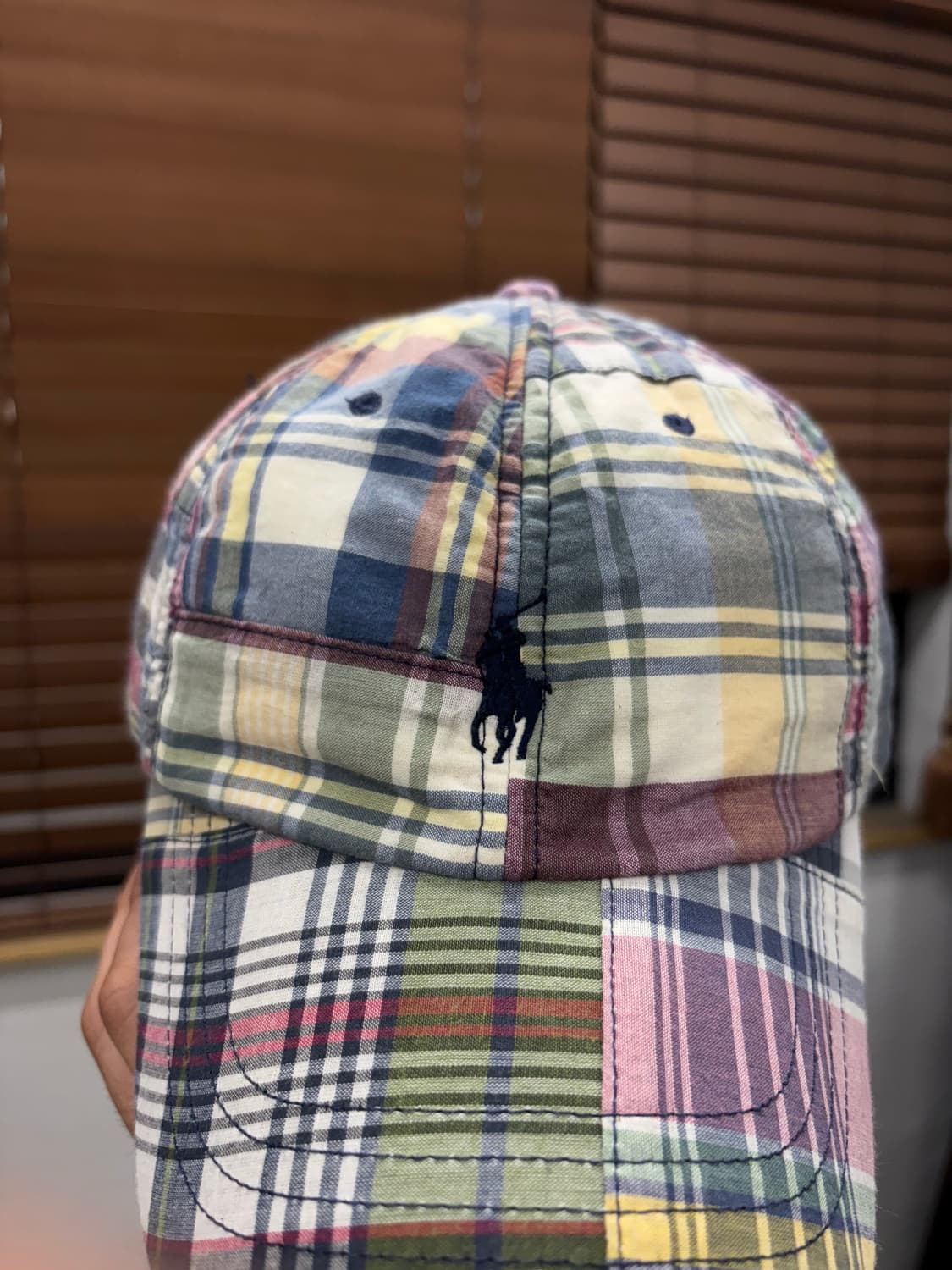 폴로 랄프로렌 패치워크 마드라스 볼캡 모자 상품이미지2