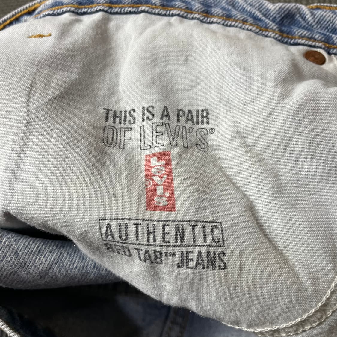 (40) 리바이스 550 40X30 릴렉스드핏 연청 데님 팬츠 상품이미지4