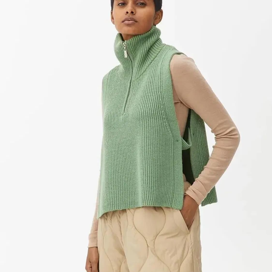 ARKET 아르켓 울 하프집업 니트 베스트 상품이미지1