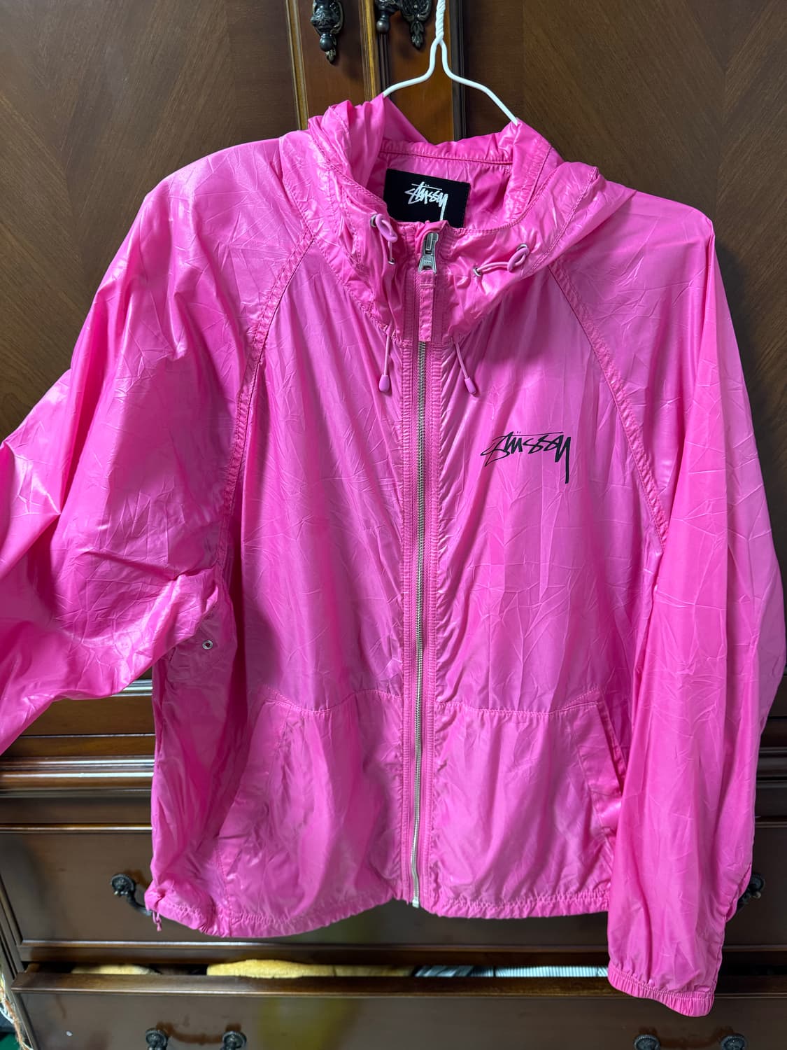 스투시 비치 쉘 링클 나일론 자켓 마젠타 상품이미지2