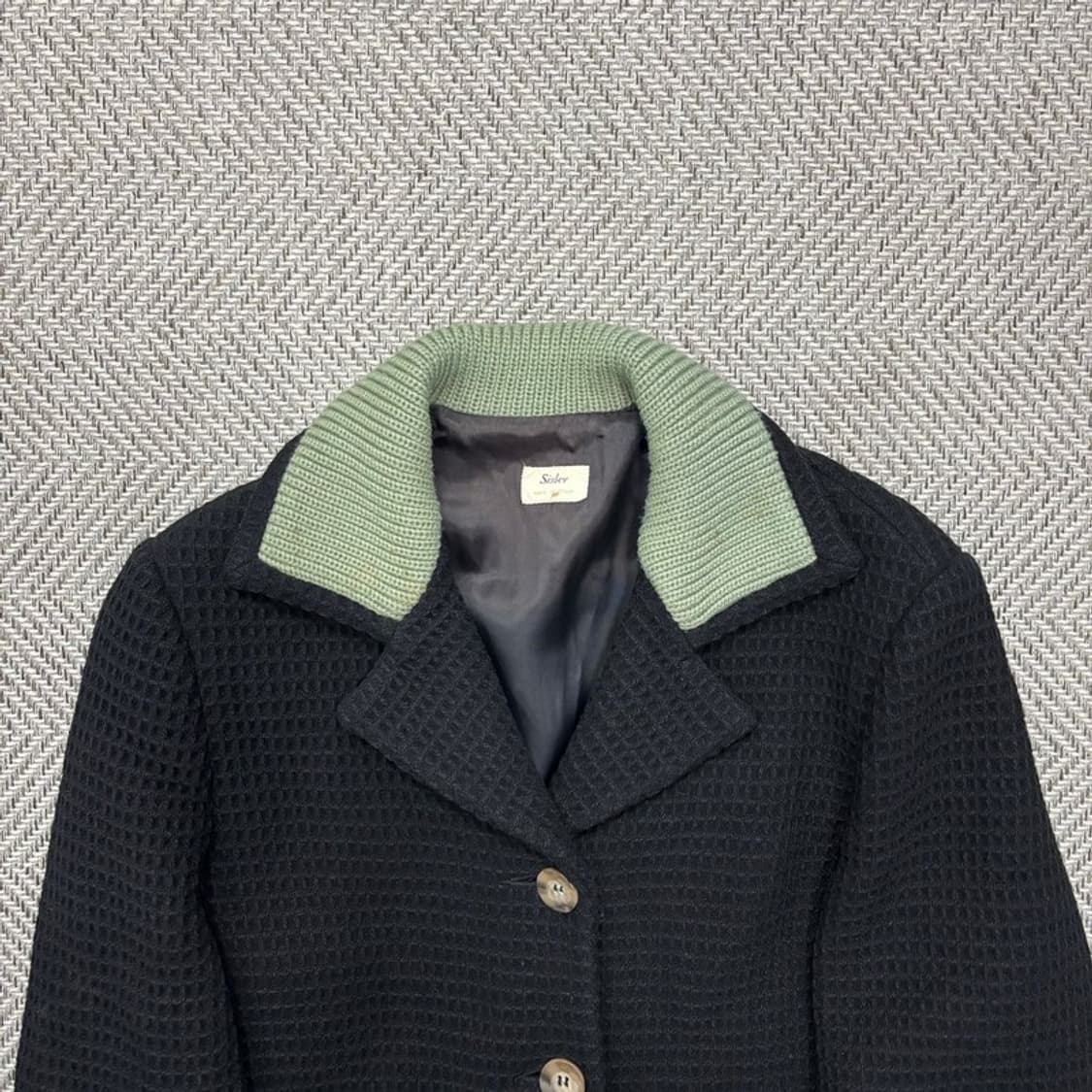 시슬리 투톤 와플 재킷 v0255 상품이미지3