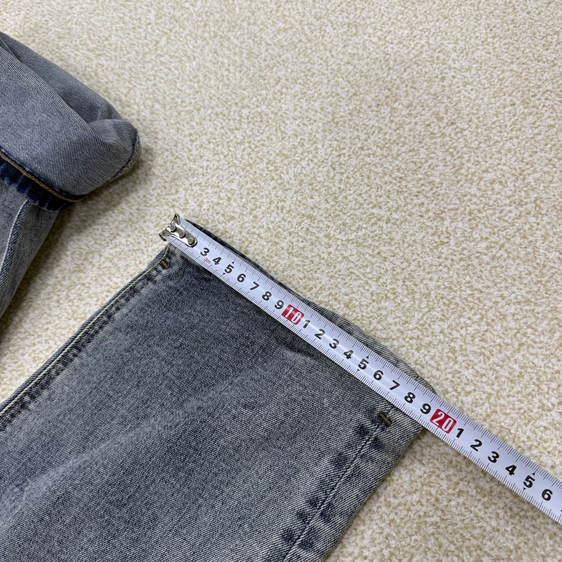 38 무신사스탠다드 워싱 데님팬츠 0123T2 상품이미지8