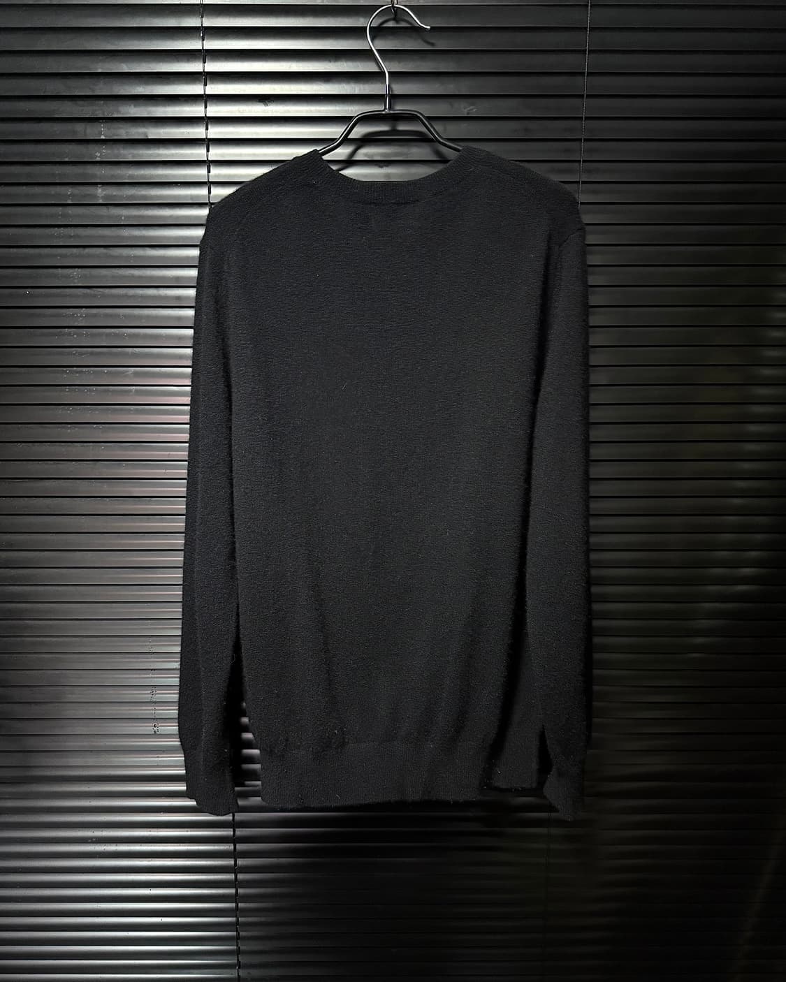 AND Z 앤드지 울 캐시미어 100 블랙 기본 베이직 니트 스웨터 촉감 상품이미지4