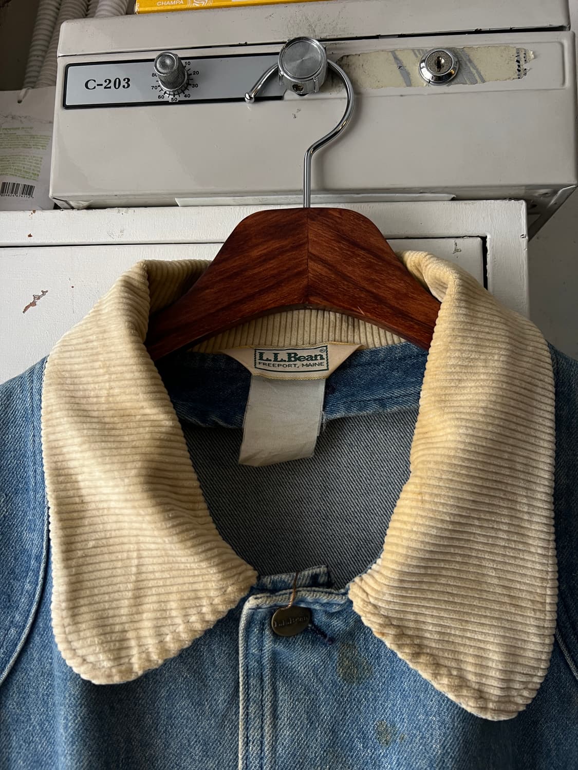[L]70's L.L.Bean USA 엘엘빈 데님 헌팅 코트 자켓 상품이미지2