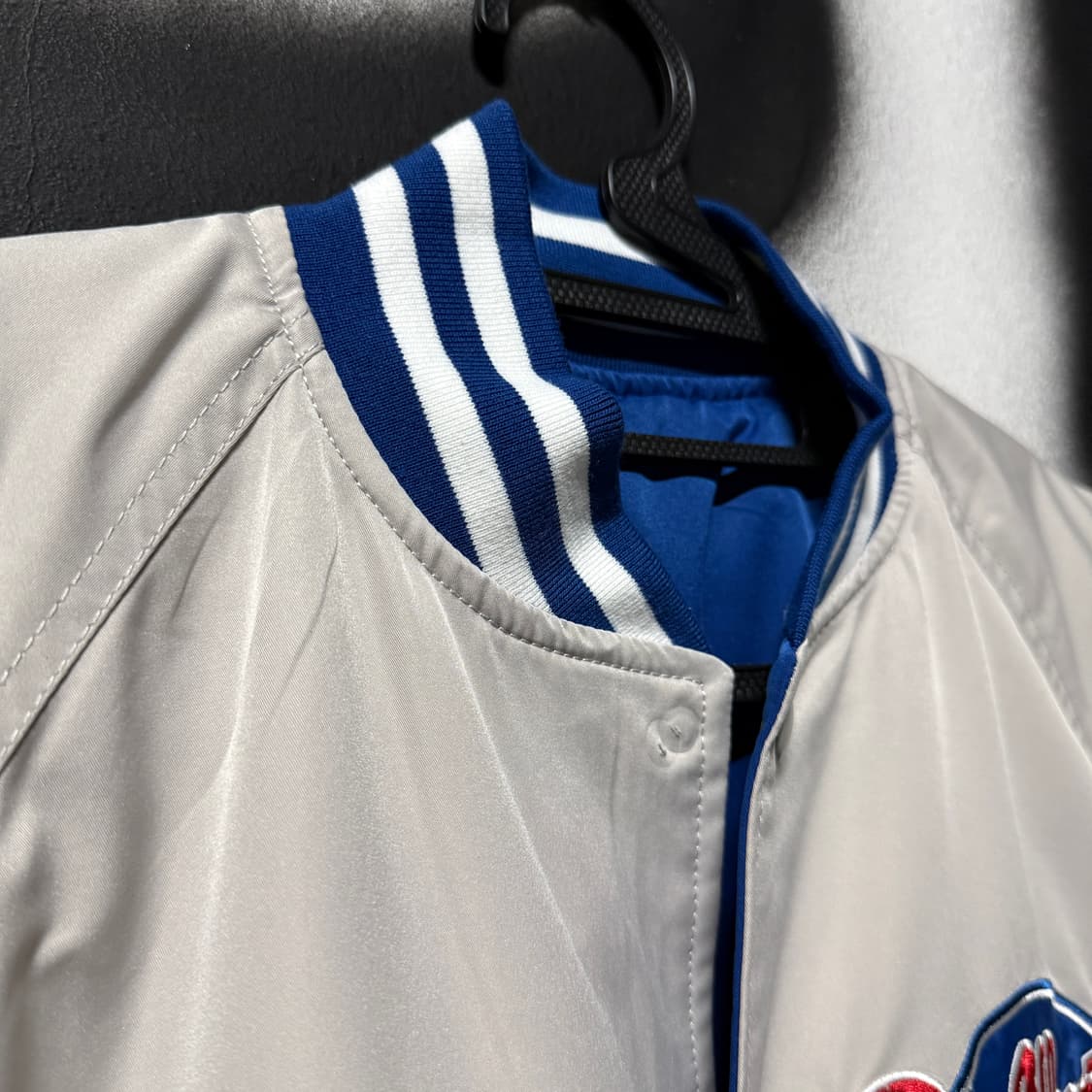 VTG 빈티지 빅사이즈 리버시블 올드스쿨 자수 패치 바시티 자켓 상품이미지5