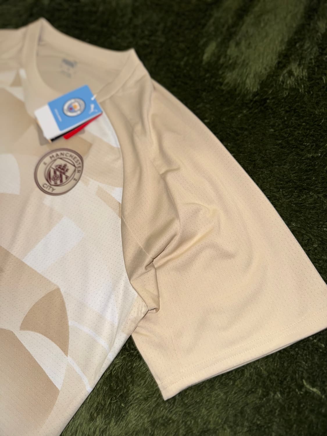 [L] 푸마 맨시티 2023/24 프리매치 저지 그래놀라 논마킹 상품이미지4