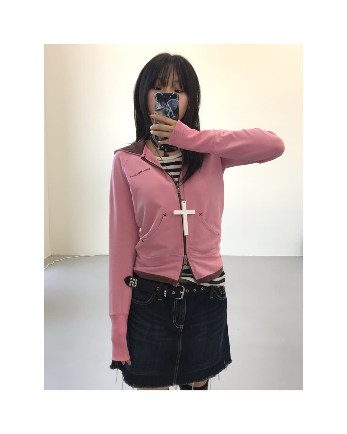 Calvin Klein Pink Zip Up Hoodies 상품이미지1