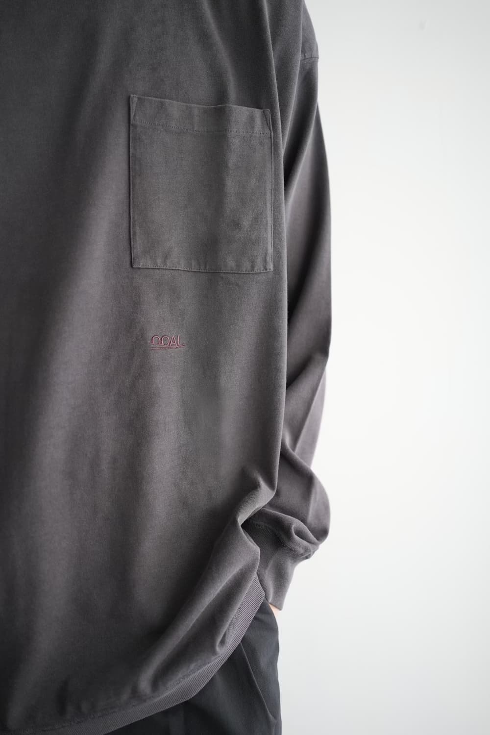나나미카 OOAL L/S 포켓 티 차콜 상품이미지3