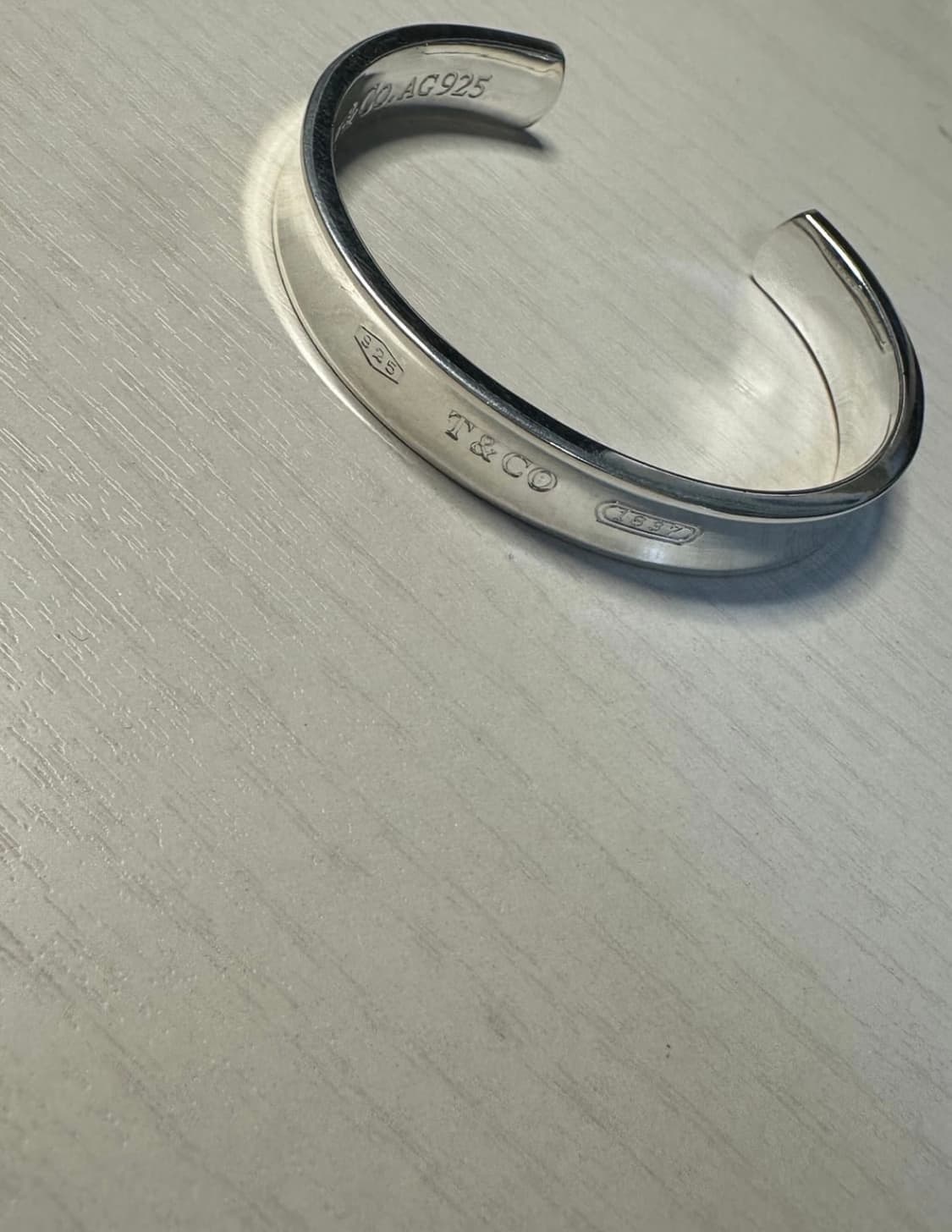 티파니앤코 1837 커프 뱅글 실버 팔찌 정품 상품이미지1