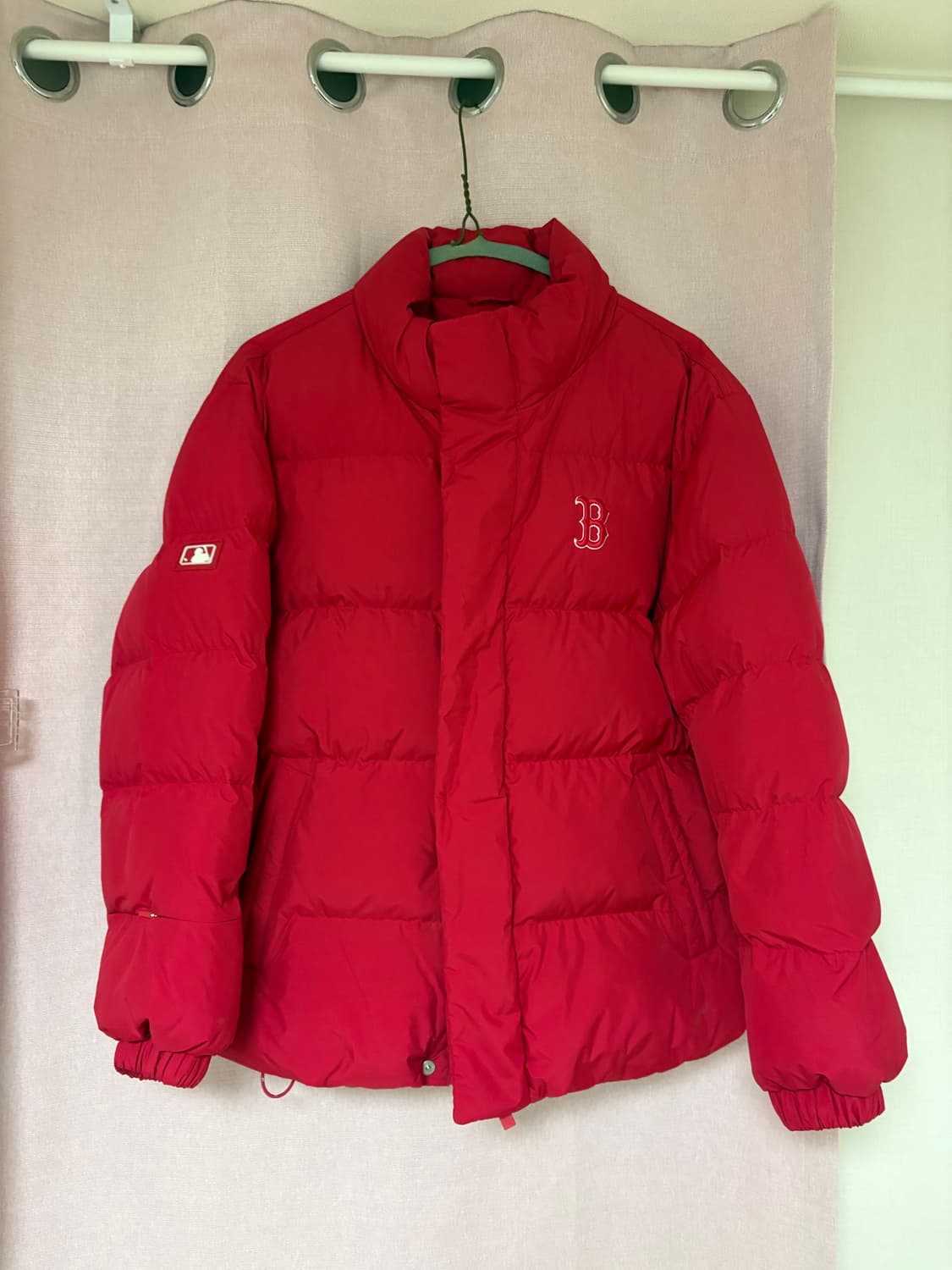 MLB 보스턴 덕다운 레드 숏패딩 상품이미지1
