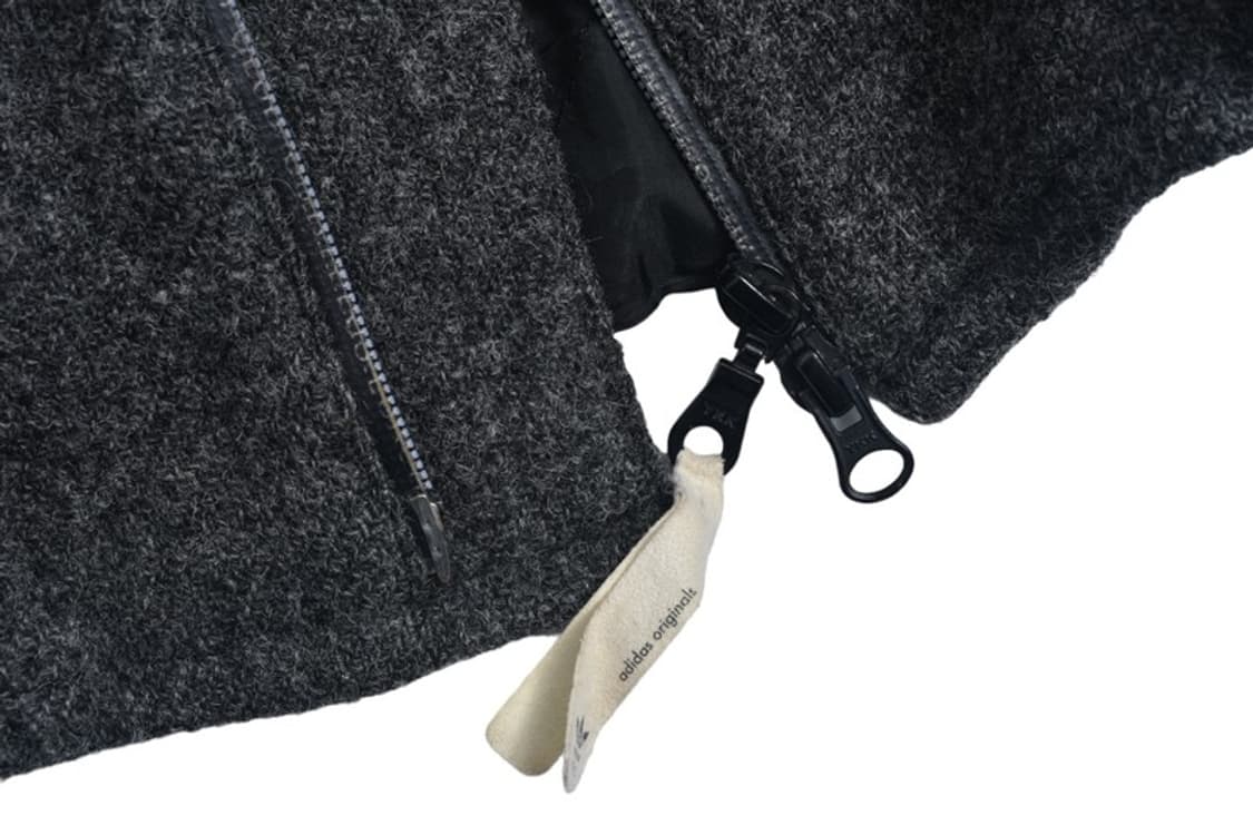 아디다스 X 해리스트위드 삼선 울 모직 여성 더블 라이더 자켓 N240  상품이미지4