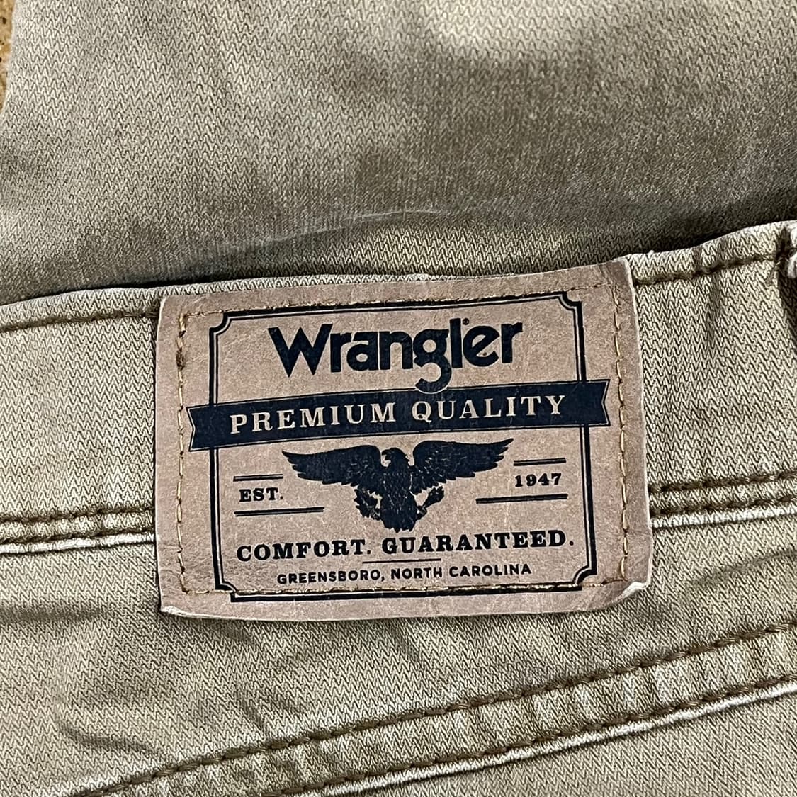 [정품] 랭글러 스트레이트핏 면바지 카키 b14 상품이미지4