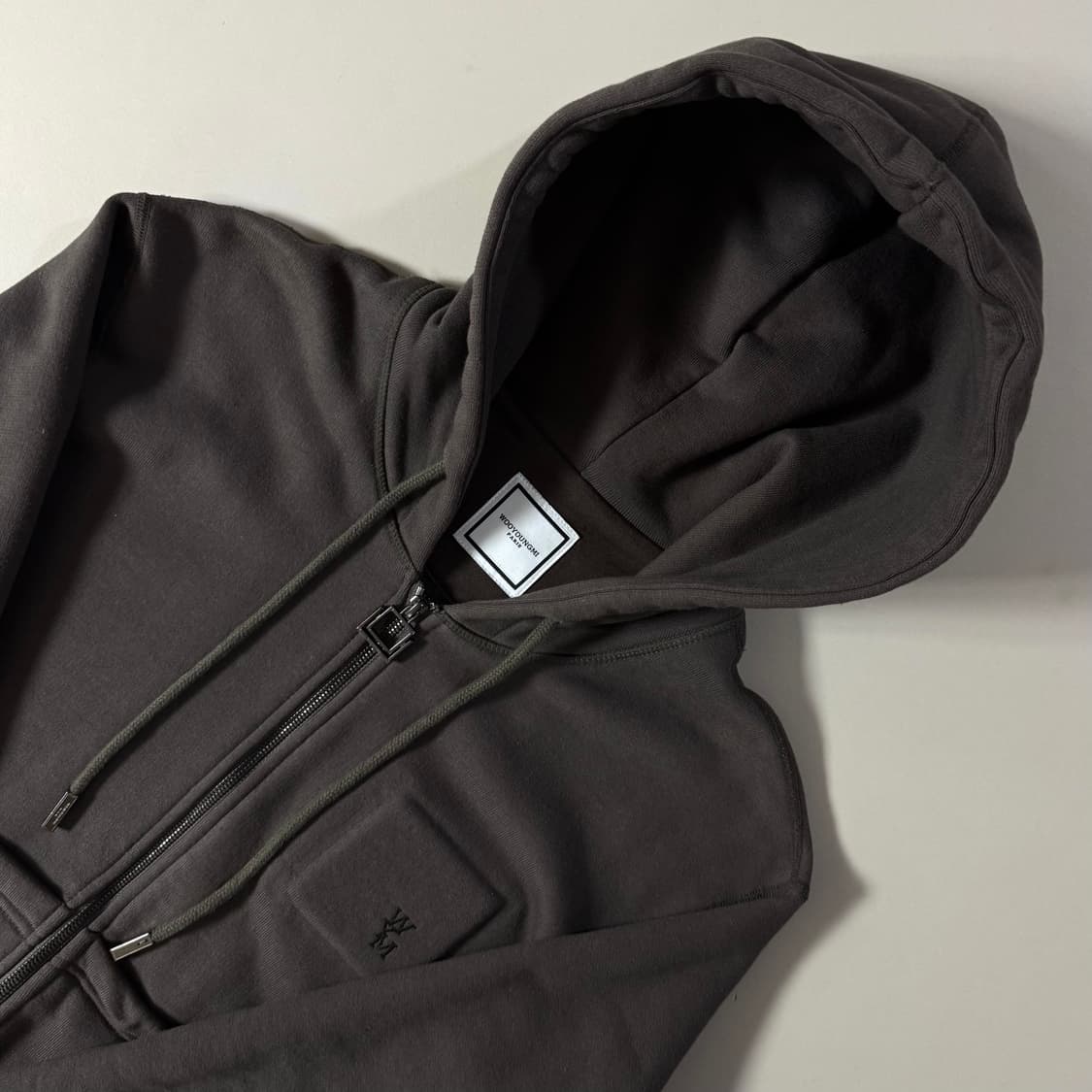 [백화점판/당일출고]우영미 백로고 후드집업 상품이미지2