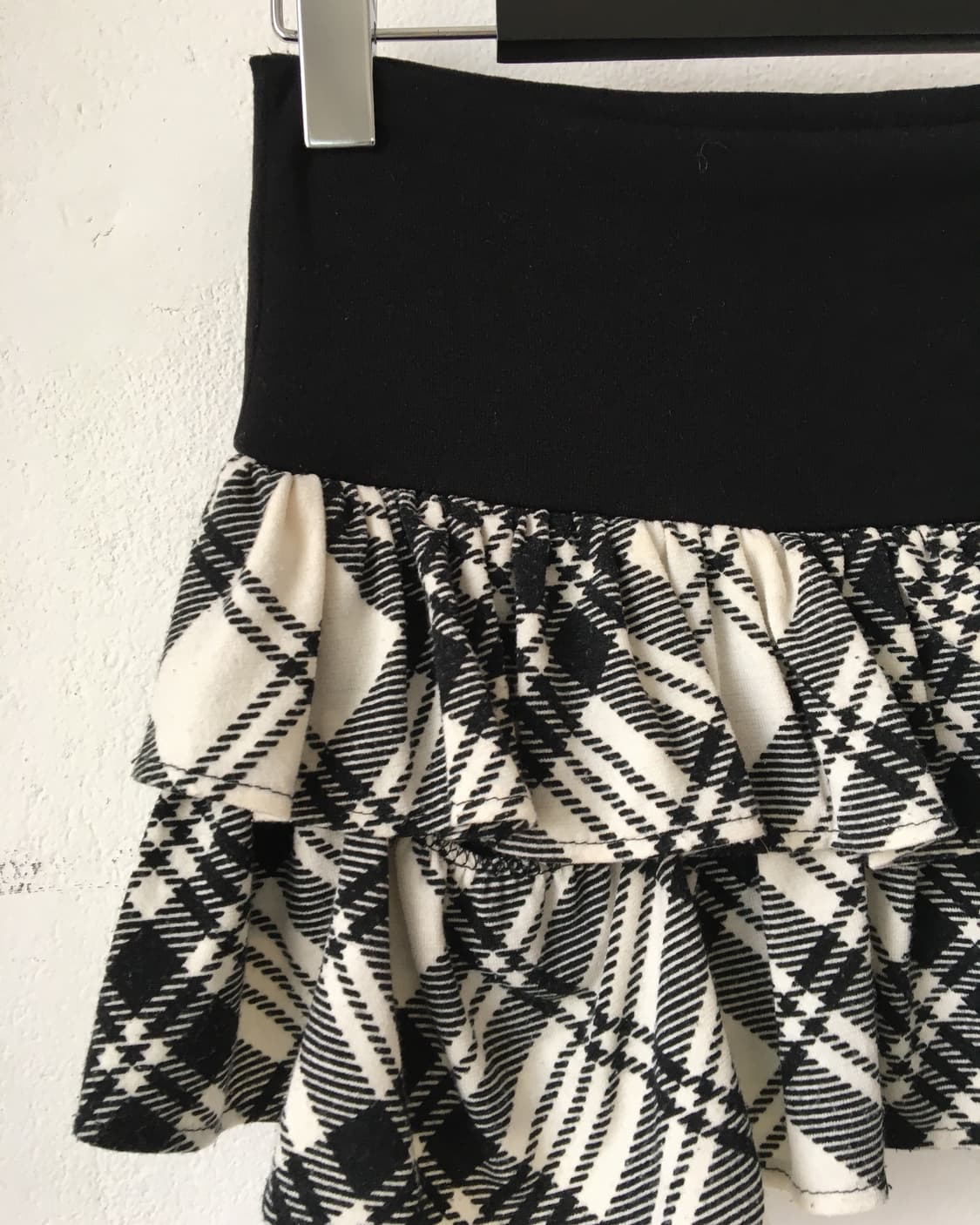 Check pattern layer mini skirt 상품이미지2