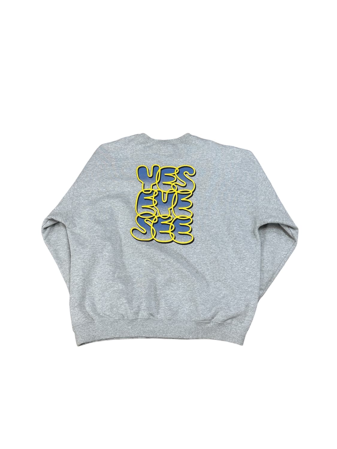 예스아이씨 빅로고 맨투맨 그레이 XL 상품이미지2