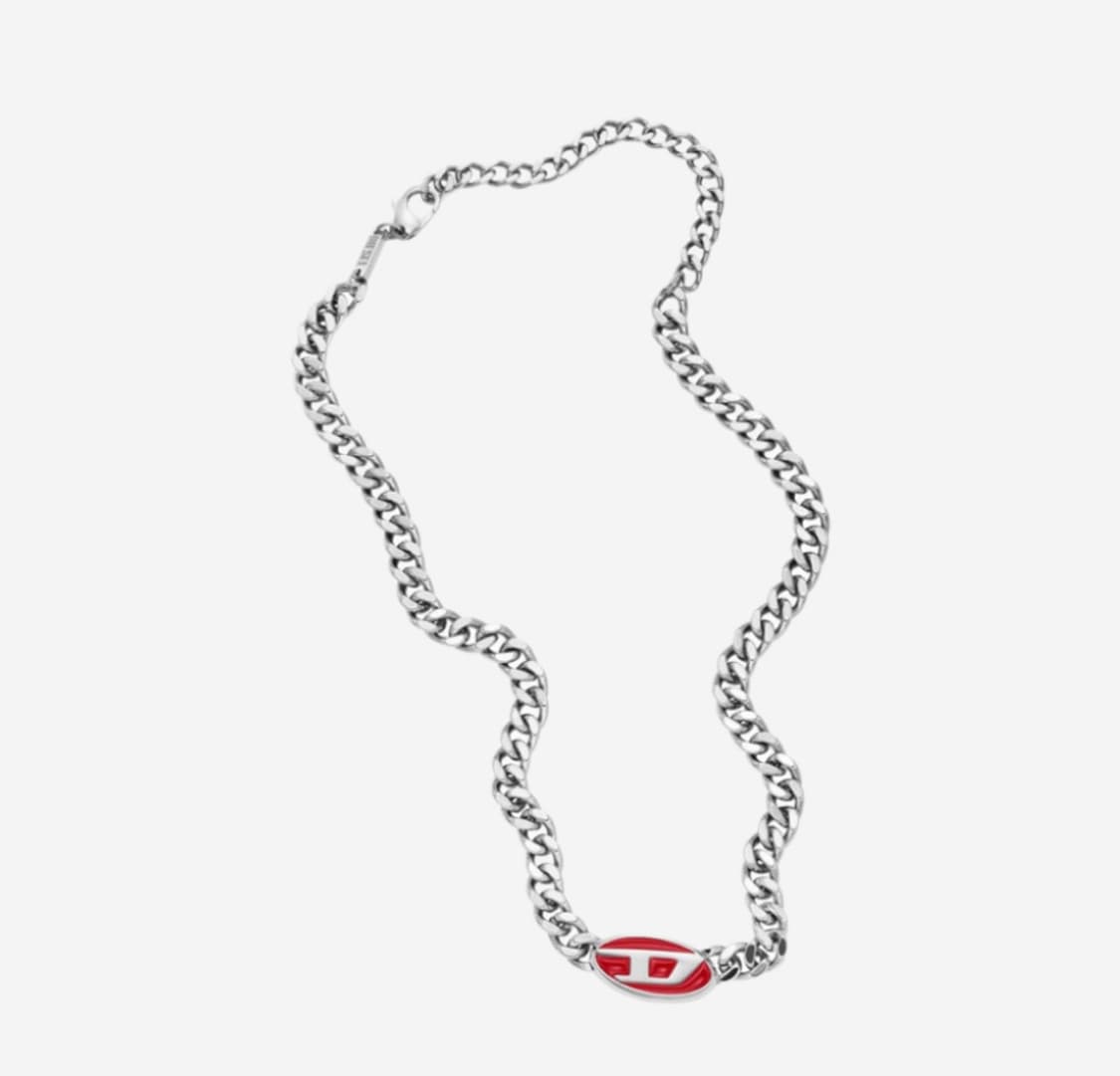 디젤 레드 에나멜 체인 네클리스 상품이미지1