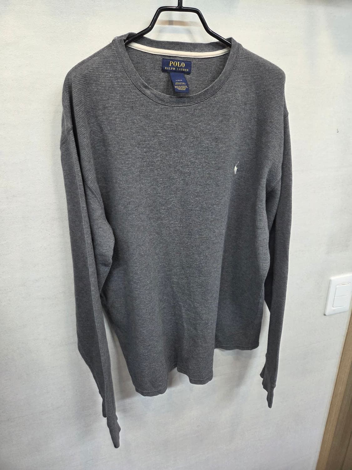 폴로랄프로렌 화이트포니 와플 긴팔 그레이 Lg 상품이미지6