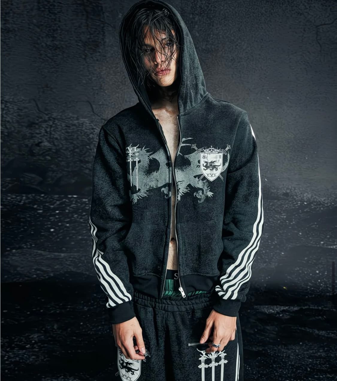 비엑서스 트랩 셋업 블랙 xl 상품이미지1