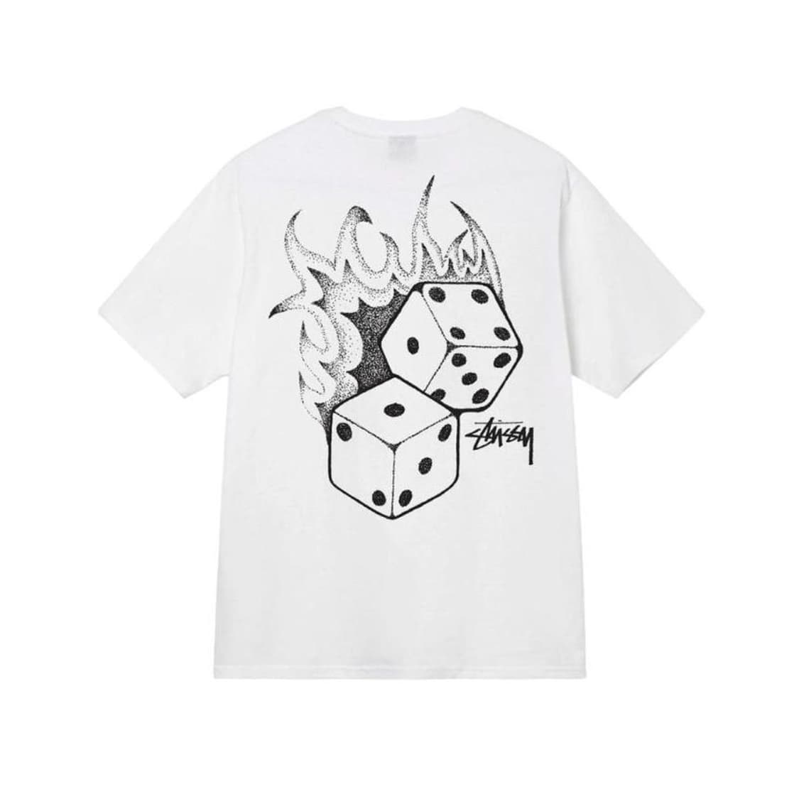 스투시 파이어 다이스 티셔츠 화이트 XL 상품이미지1