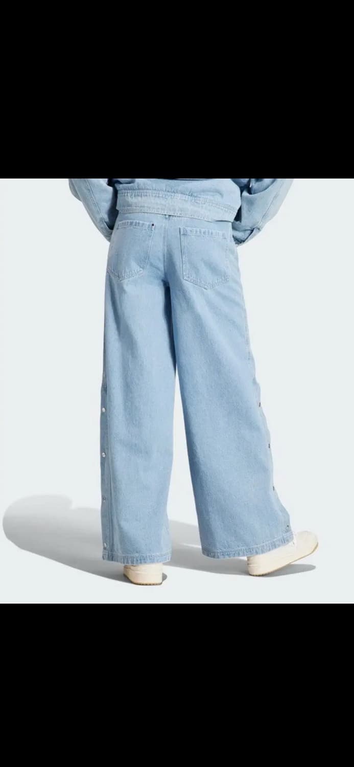 택o) 아디다스 데님 팬츠 IS5249 프리지아 착용 상품이미지3