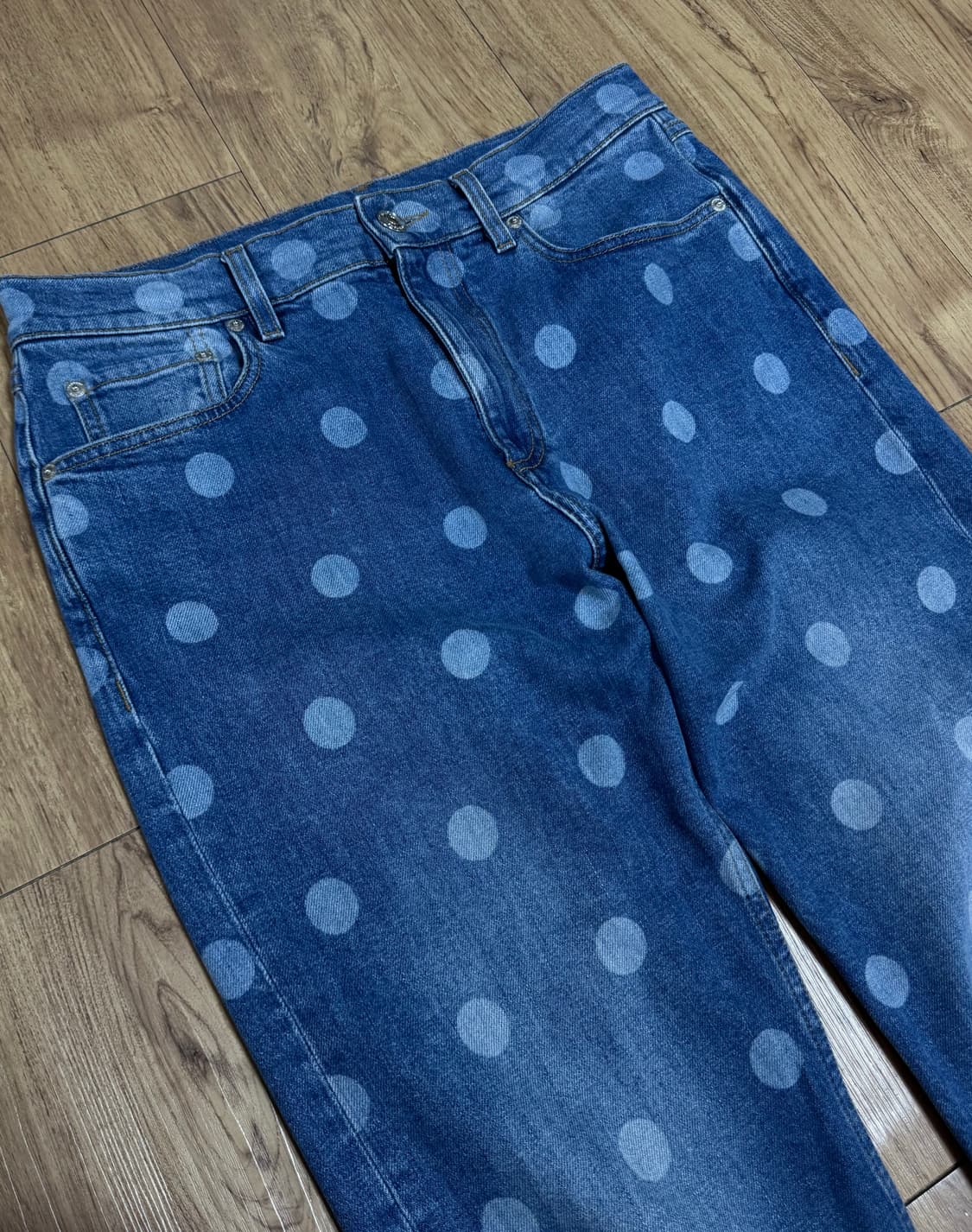 [30]버버리 스트레이트 핏 폴카 도트 진 데님팬츠 상품이미지3
