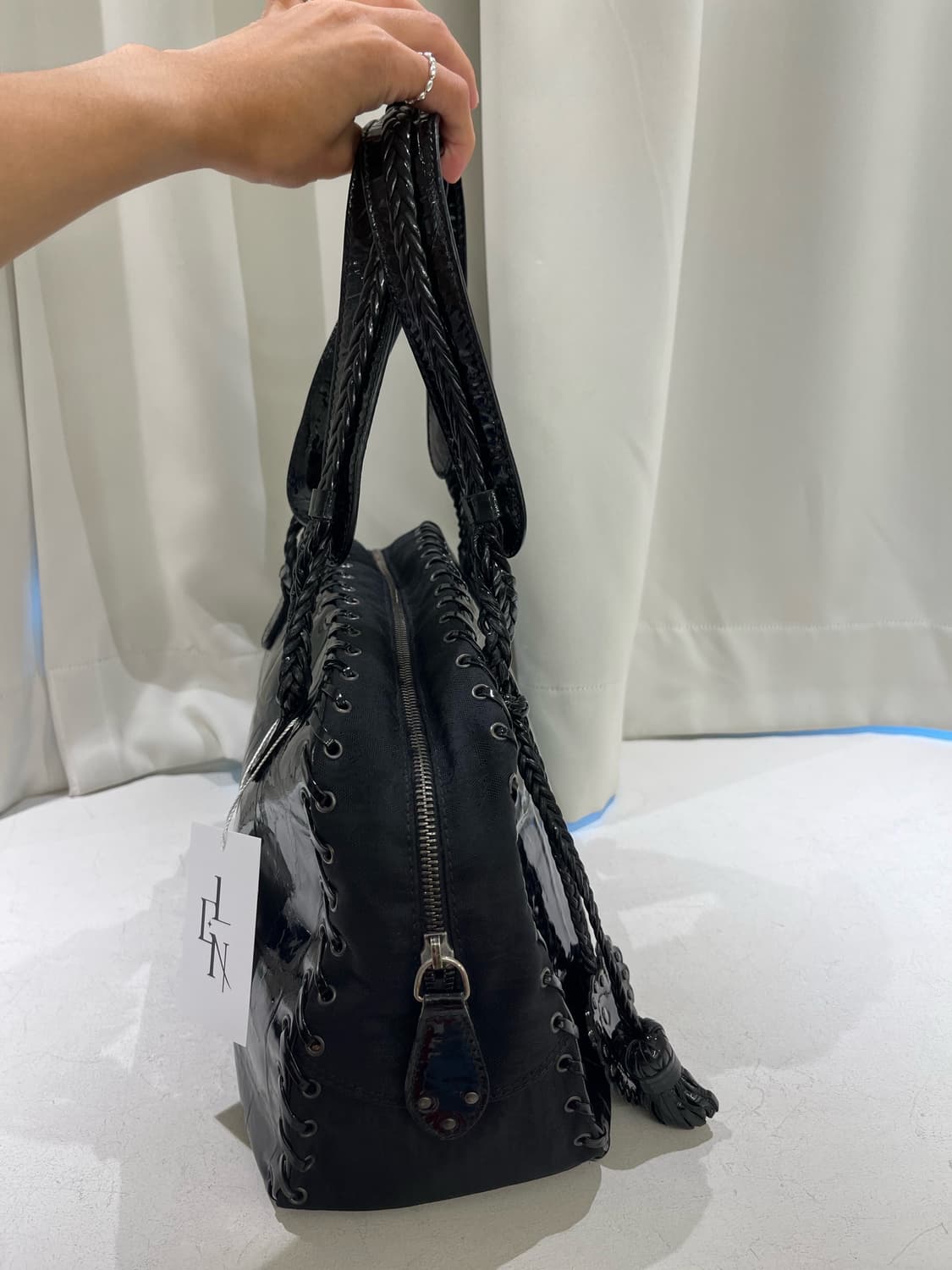 디올 빈티지 블랙 토트백 상품이미지4