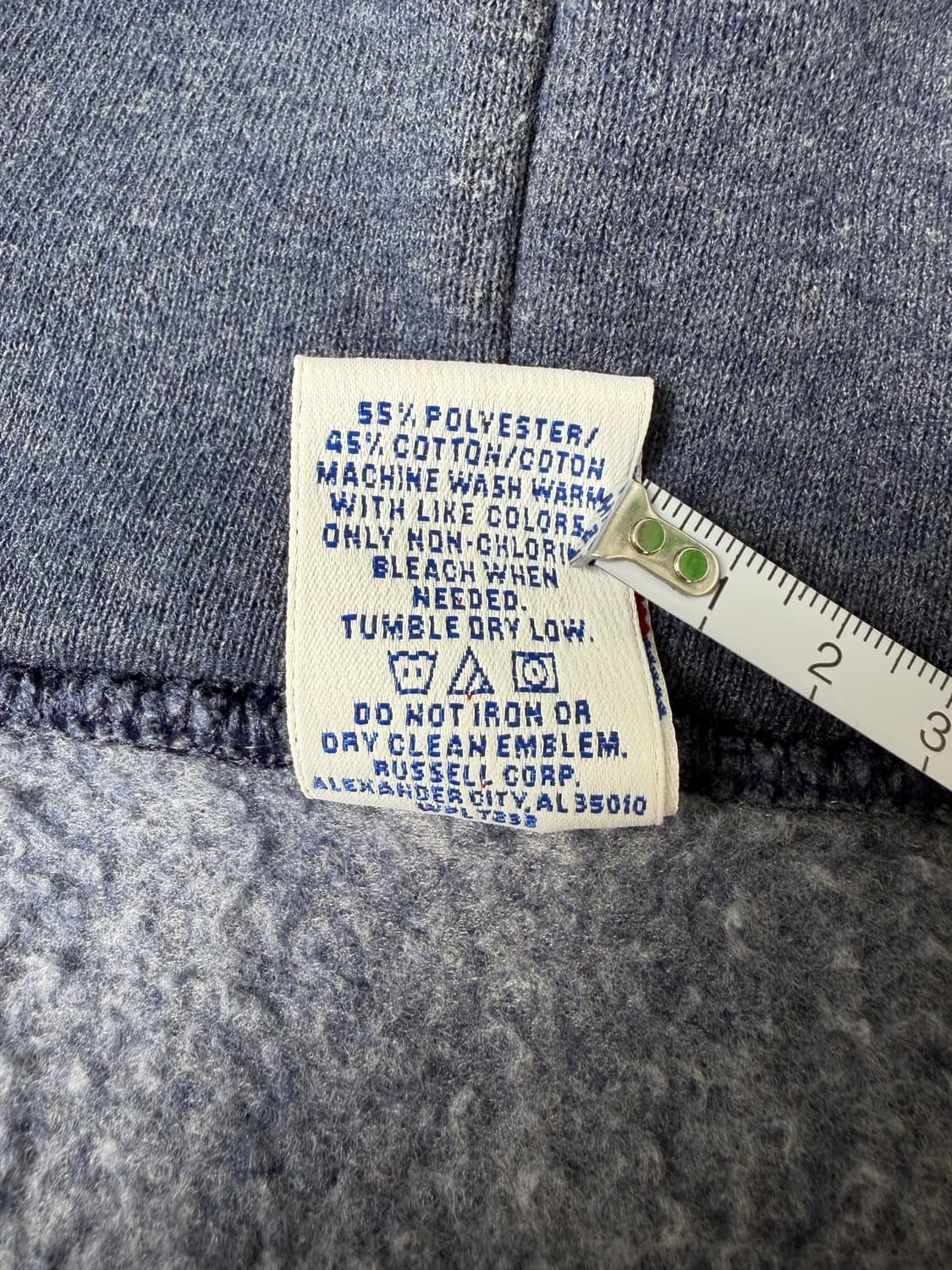 90s Russell Zip Up Hoodie (charcoal blue 상품이미지4