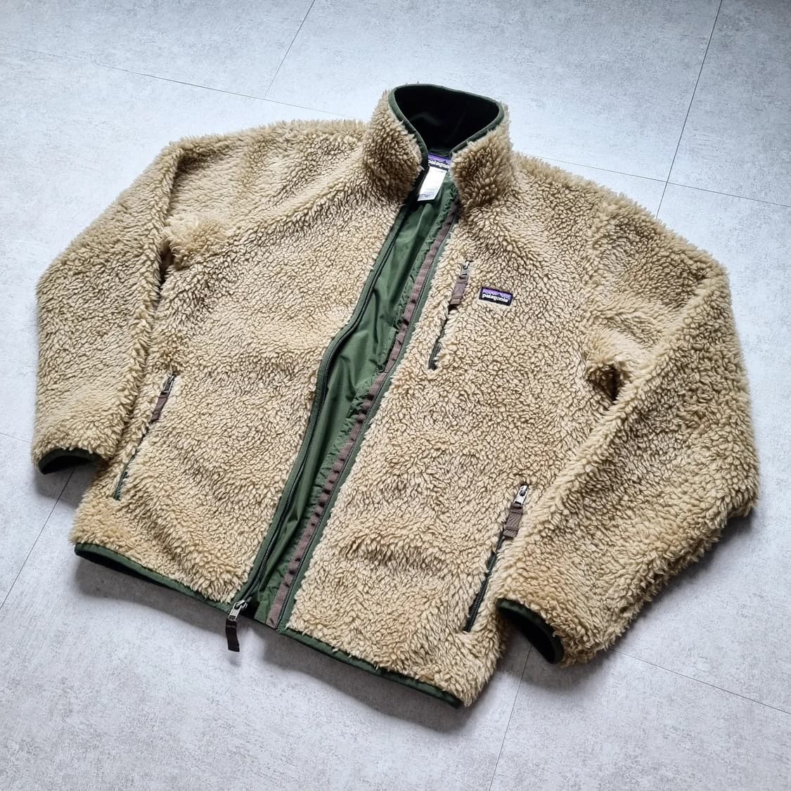 파타고니아 클래식 파일 가디건 M, 105sz 네츄럴 x 헌터 상품이미지3