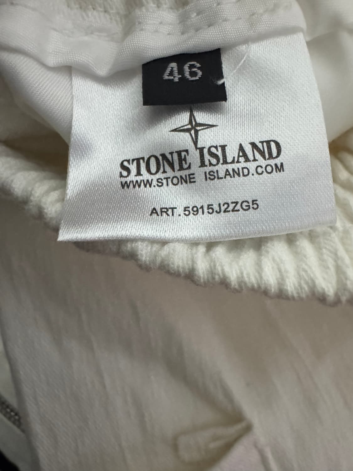 스톤아일랜드 커스텀 리메이크 화이트 밴딩 조거팬츠 상품이미지4