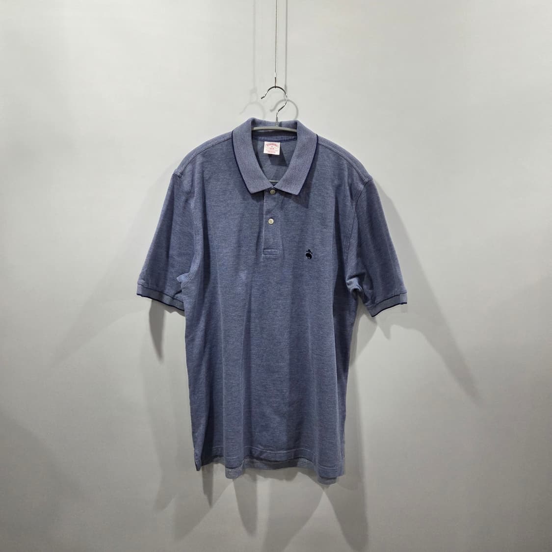 브룩스브라더스 피케 카라 멜란지 블루 반팔티 M  상품이미지1