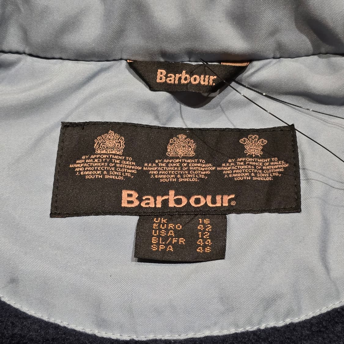 Barbour 윈터 풀본  스카이블루 퀼팅 베스트 상품이미지7