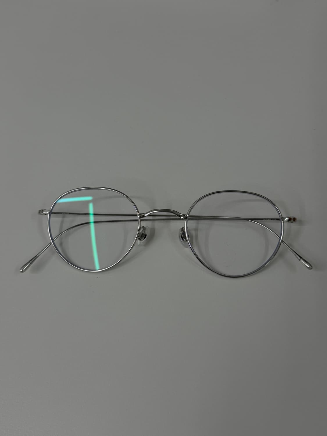 새상품 텐아이반 No.3(47) c.1s 유광실버 티타늄 안경테 상품이미지2
