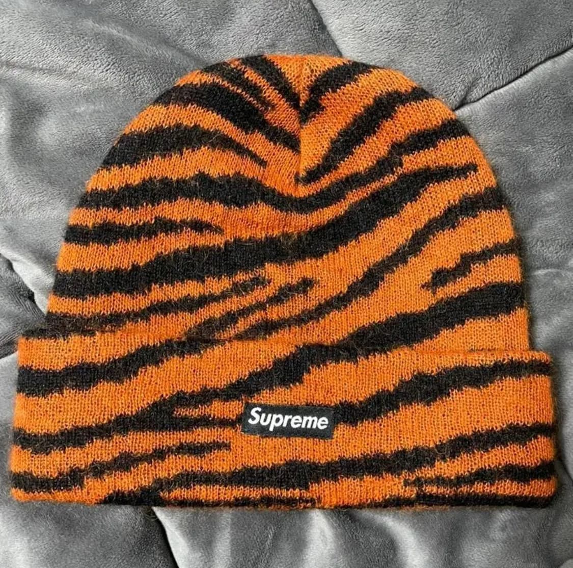 20FW 슈프림 모헤어 타이거 스트라이프 비니 상품이미지2