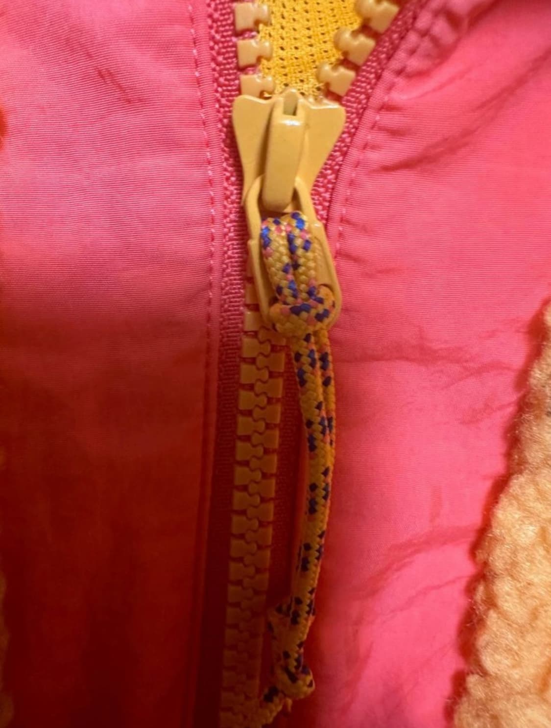 나이키 오렌지/퍼플 뽀글이 플리스 후드 집업 상품이미지6