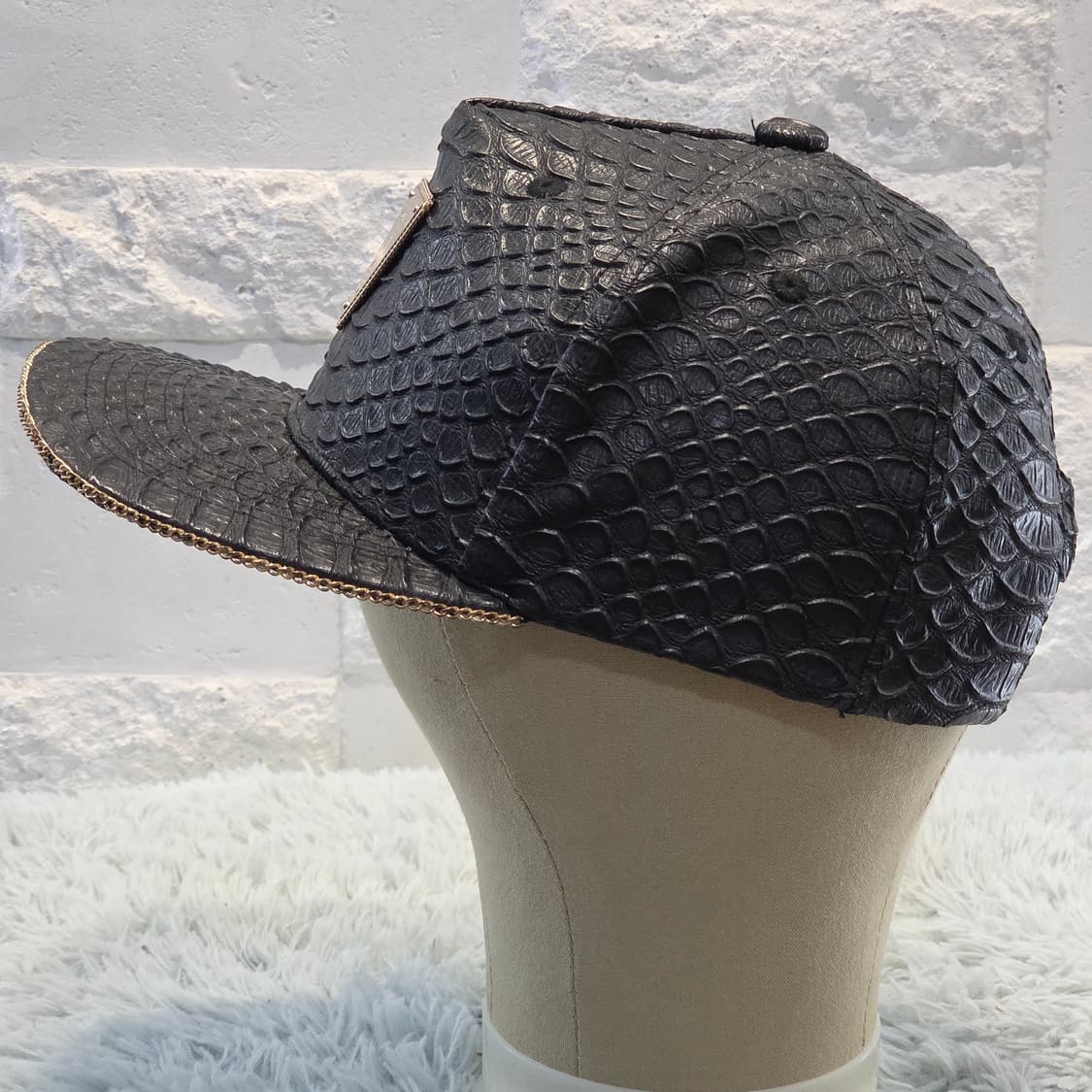 L7-3:헤이터 스냅백 하드웨어 런던 콜라보 블랙 크로커 캡 (56-59 상품이미지3