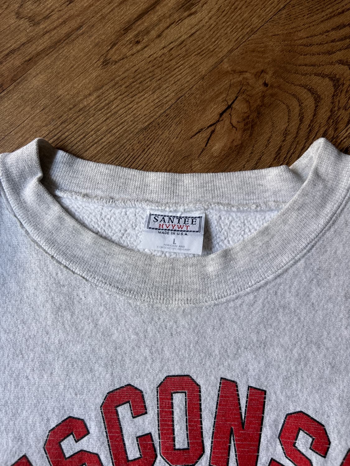 [L]90's Made in USA 위스콘신 리버스위브 스웻셔츠 상품이미지2