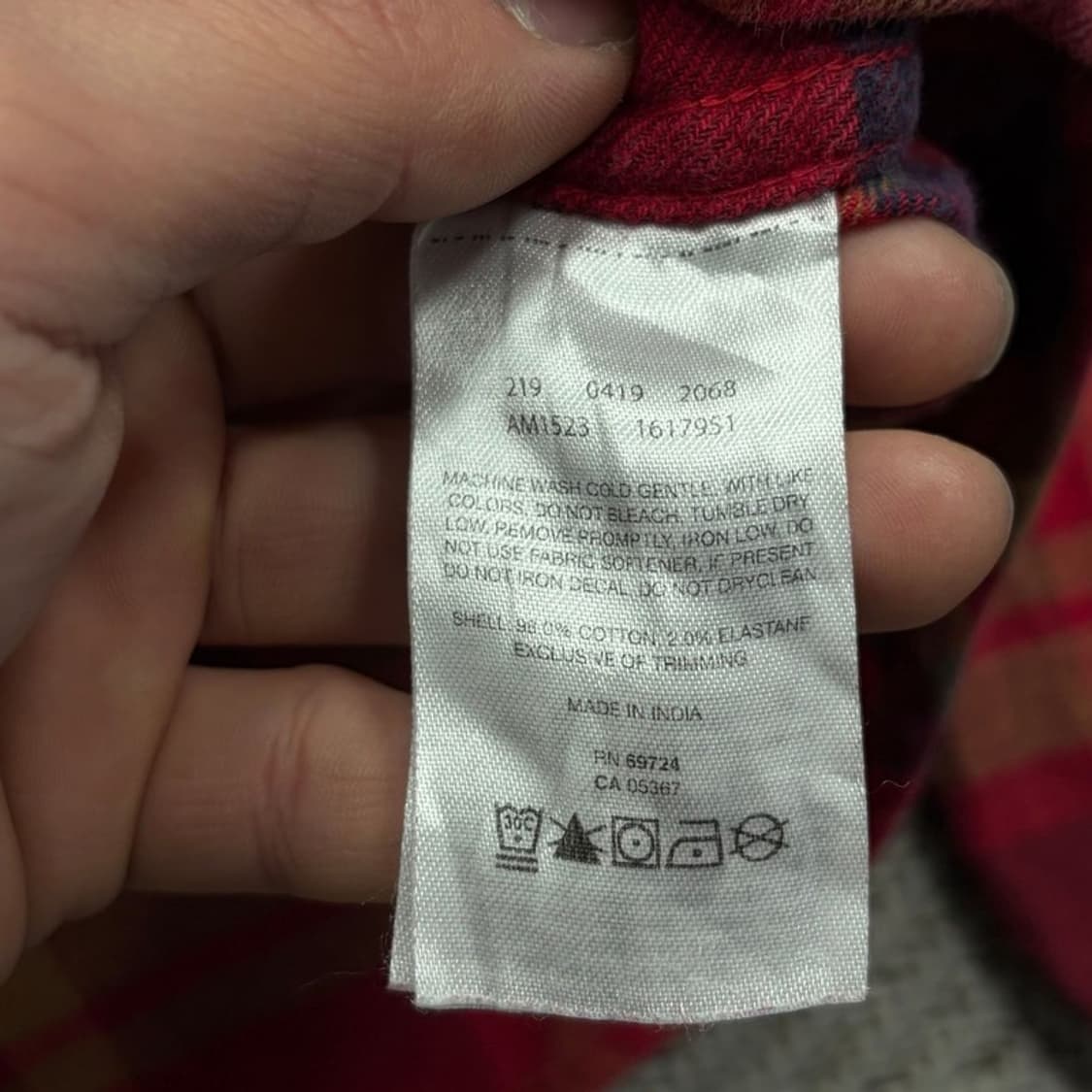 컬럼비아 체크 셔츠 v2690 상품이미지7