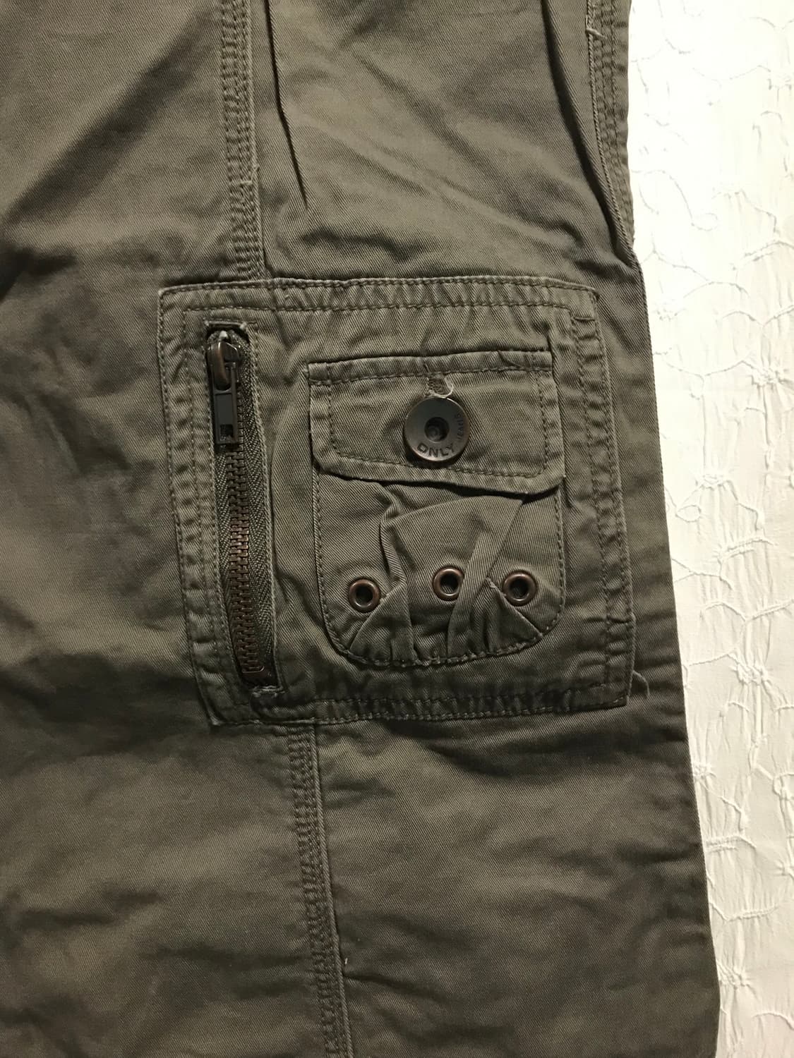 빈티지 y2k 오리엔탈 자수 카고 팬츠 상품이미지5