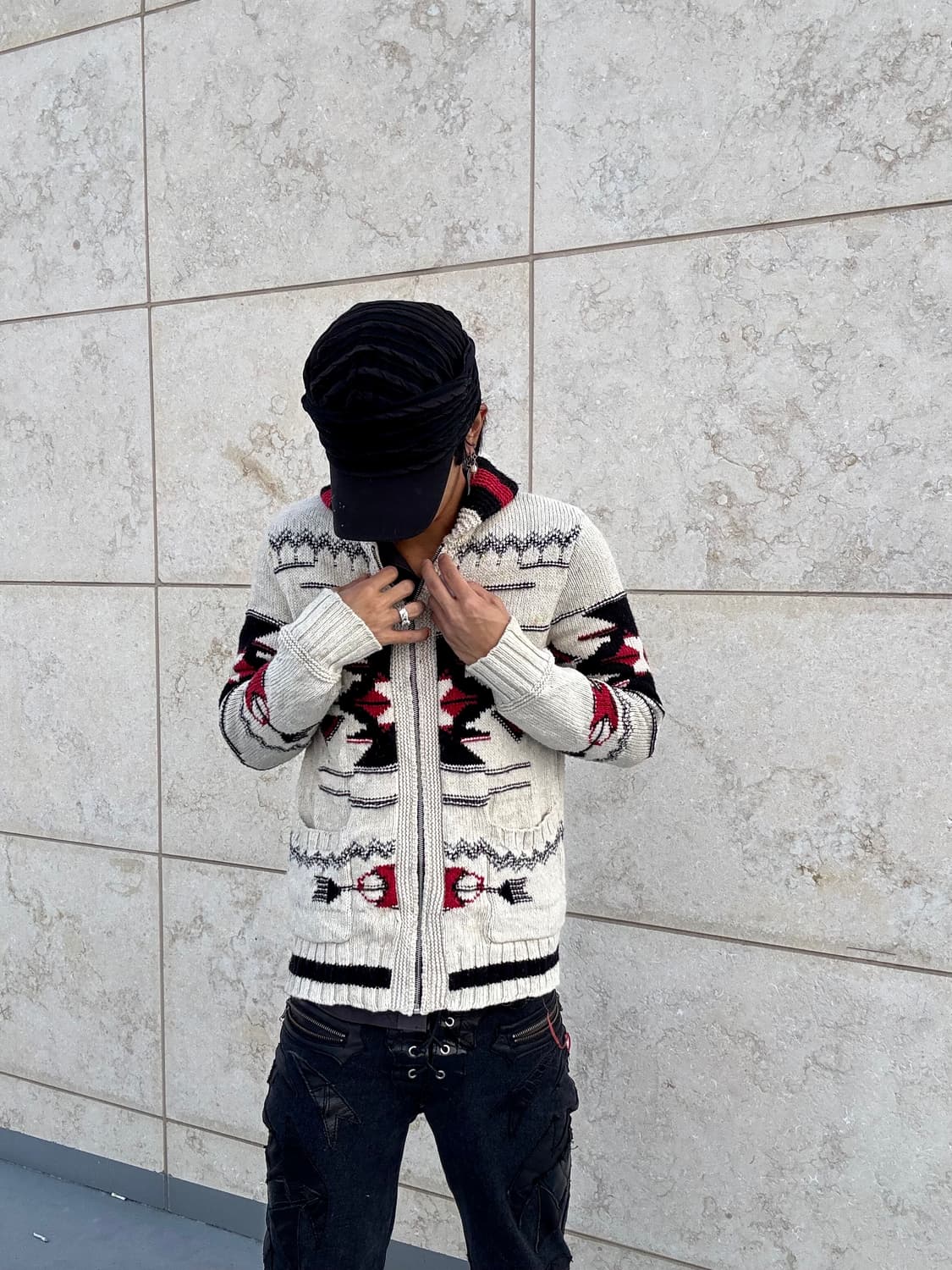 “Vintage” Nordic Cowichan Zip Up 상품이미지2