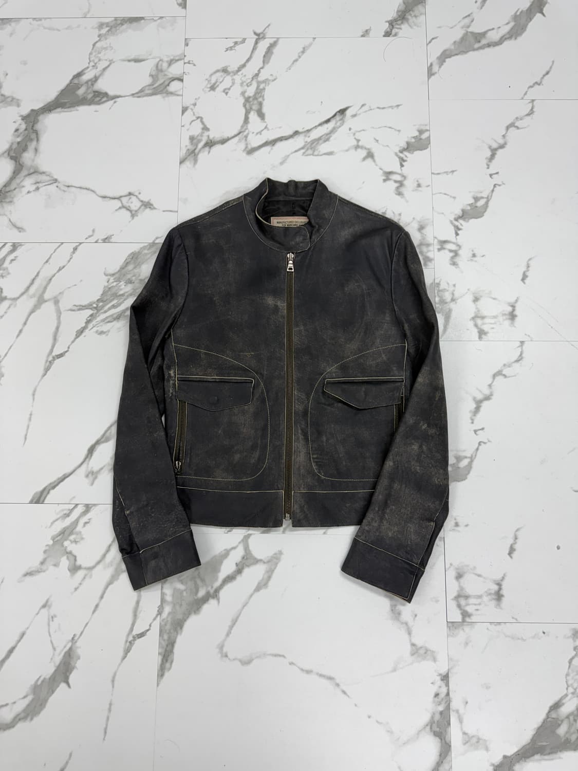 게스 워시드 양가죽 자켓 상품이미지1