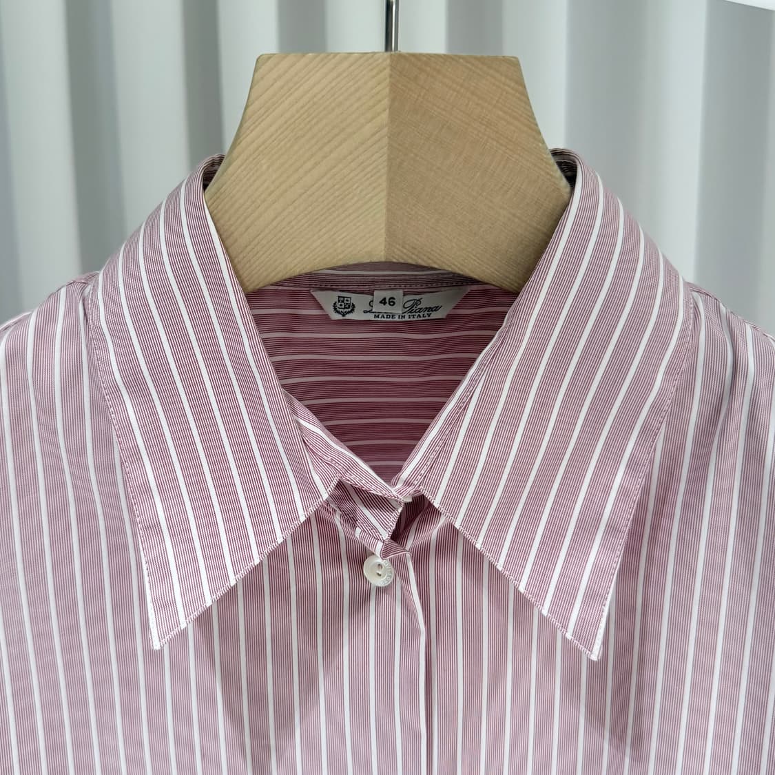 (A+/46) / 로로피아나 실크 코튼 스트라이프 셔츠 상품이미지4